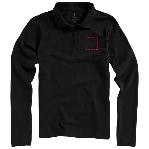 Calgary 180 g/m² Langarm Poloshirt für Damen