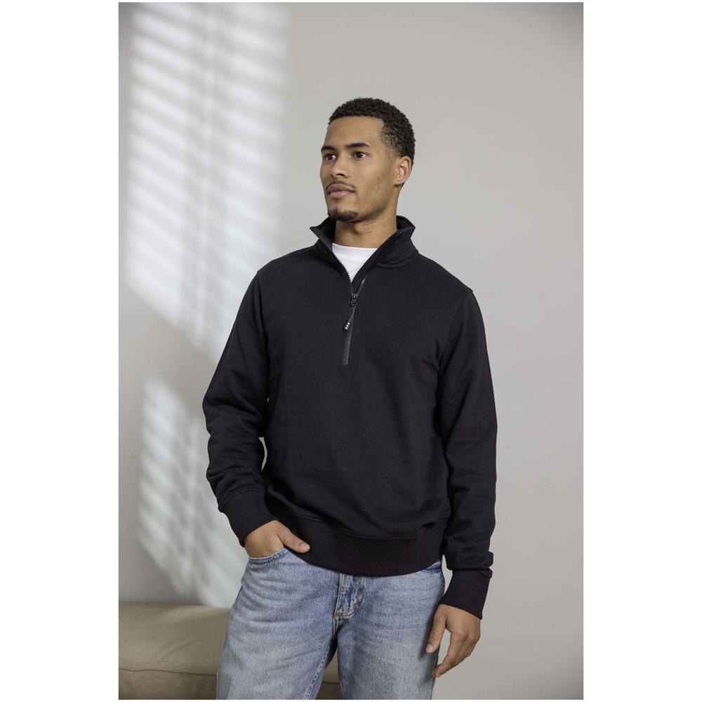 Tin 280 g/m² Aware™ Pullover mit Half-Zip Reißverschluss aus recyceltem Material Unisex