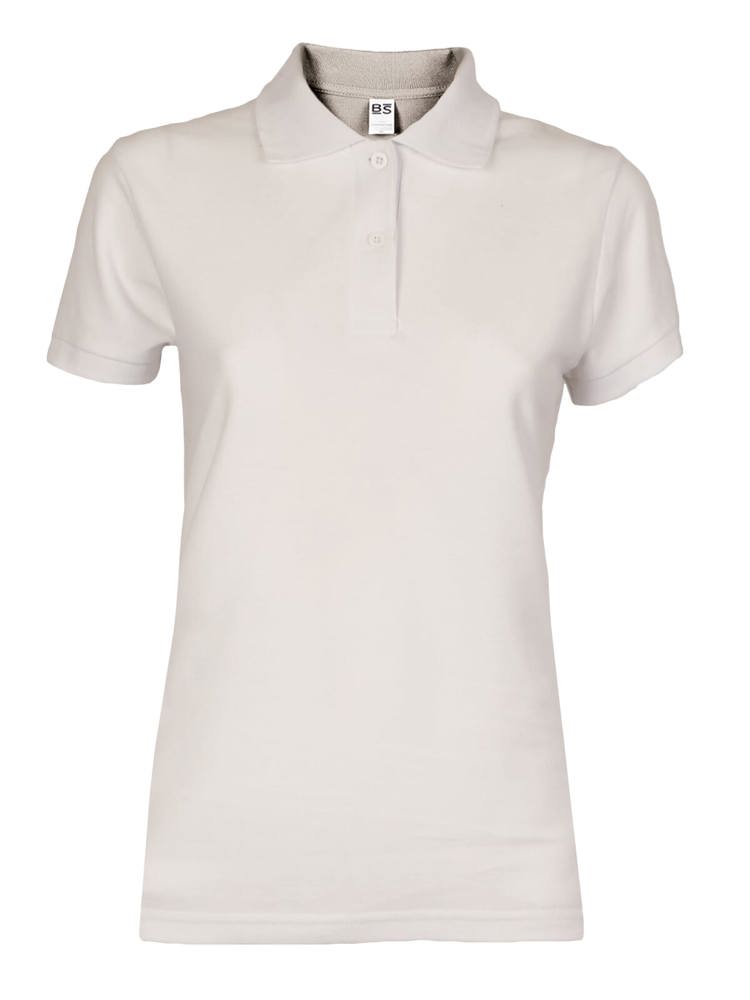 BS Evolution Damen Polo, 180 gr/m² - Helles Weiß (12-0304 TPG)