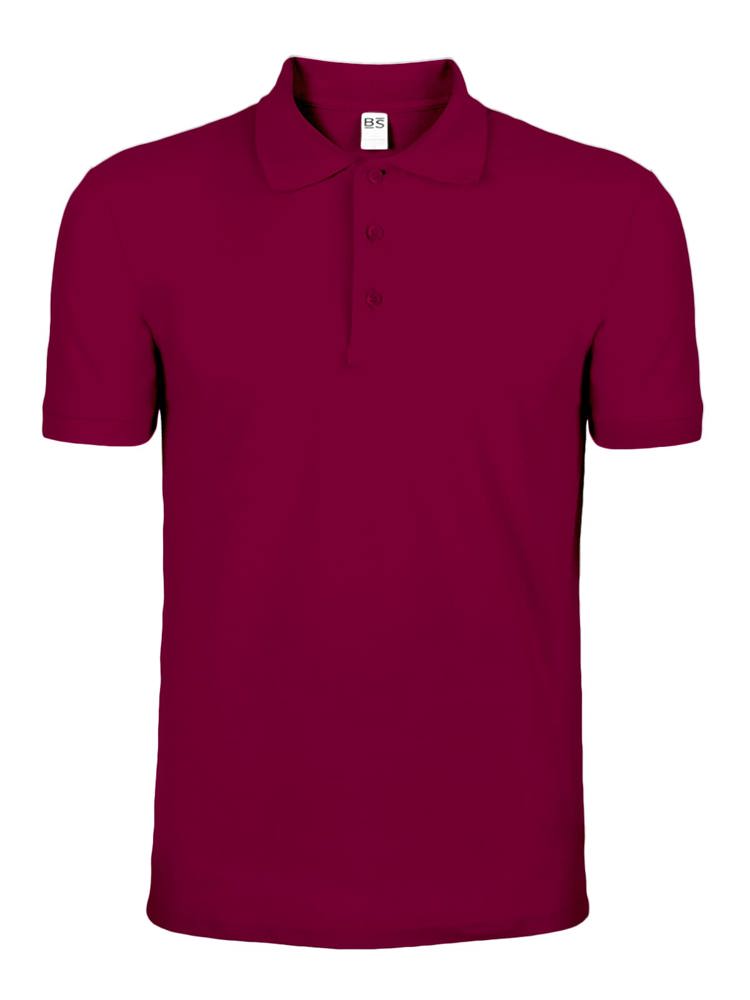 BS Evolution Polo, 180 gr/m² - Weinrot (PMS 7428C)
