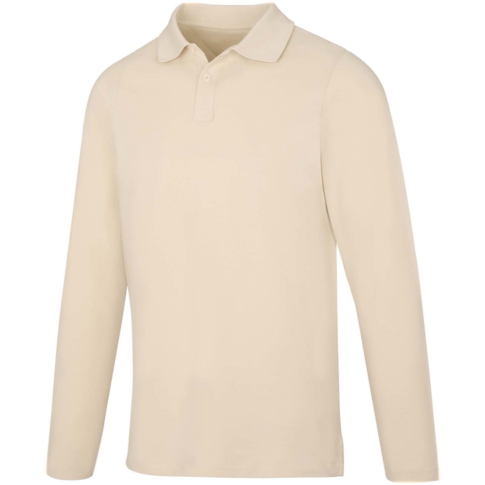 Calgary 180 g/m² Langarm Poloshirt für Herren - sandstone