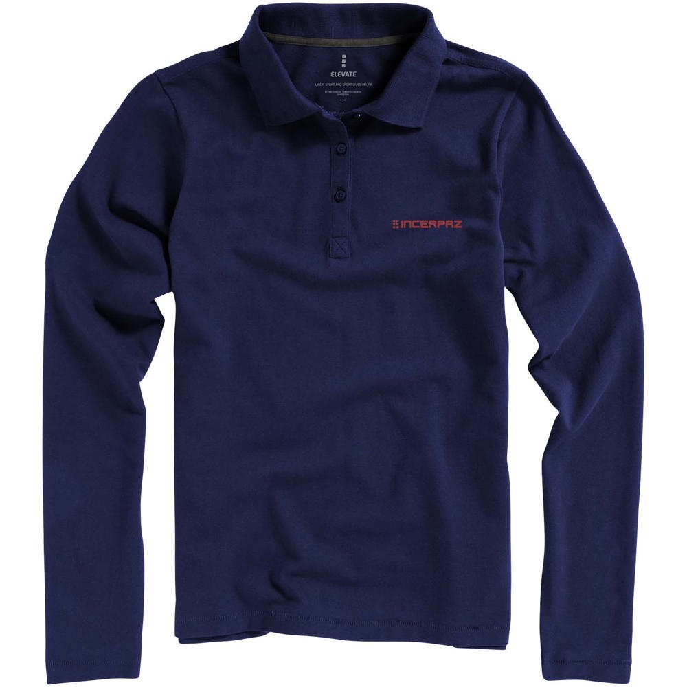 Calgary 180 g/m² Langarm Poloshirt für Damen