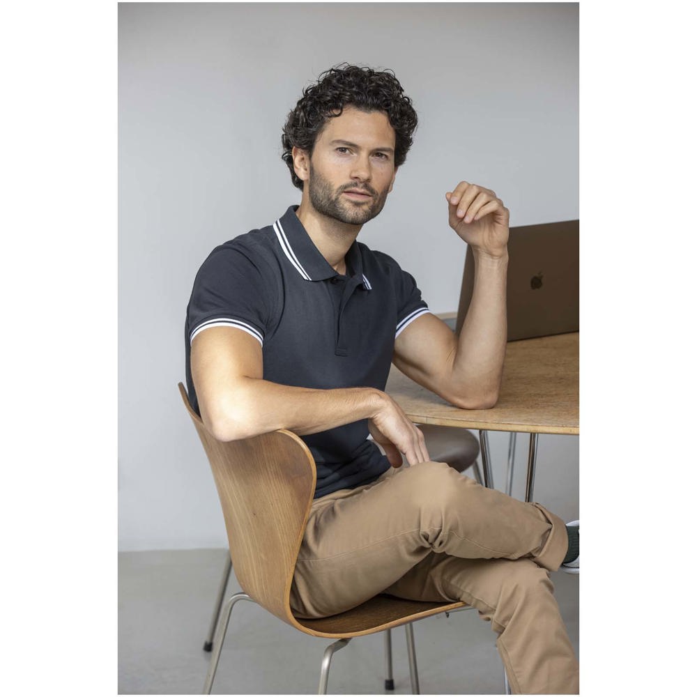 Amarago 200 g/m² Polo mit abgesetztem Rand für Herren