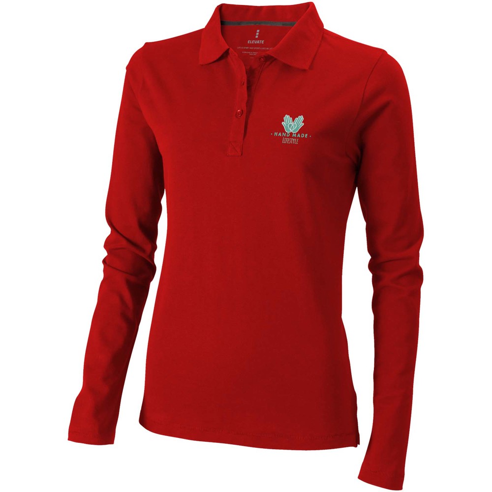 Calgary 180 g/m² Langarm Poloshirt für Damen